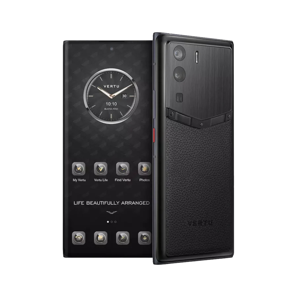 METAVERTU Frameless Calfskin 5G Web3 Phone - Black