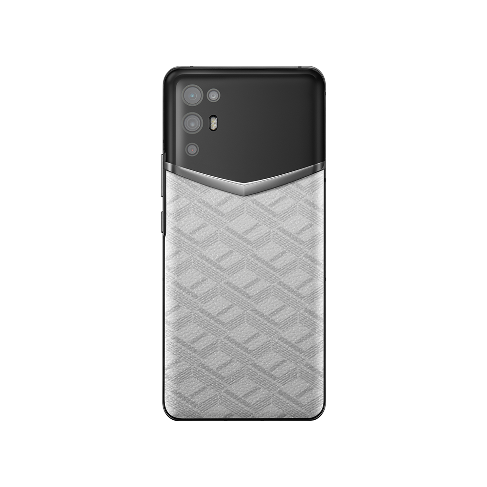 iVERTU Monogram Canvas Leather 5G Phone -White