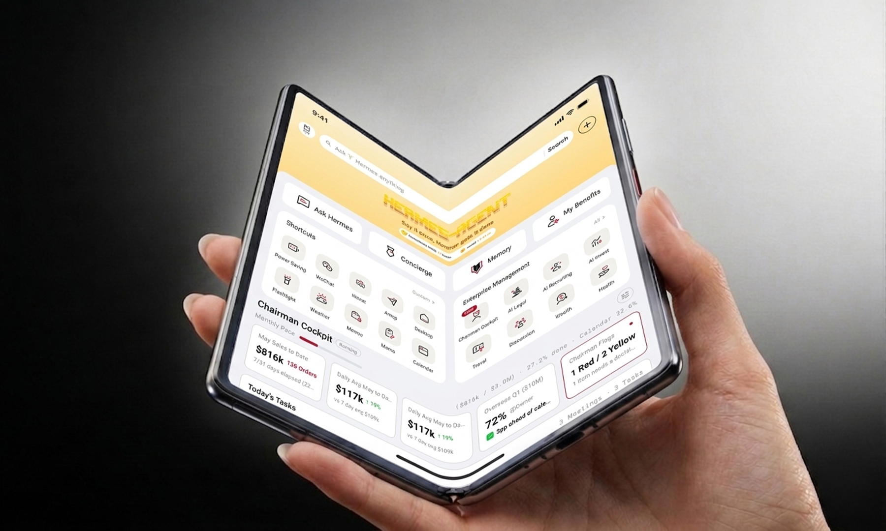 Hermes Agent phone interface