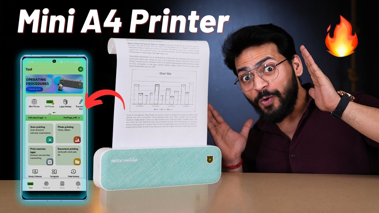 Comprehensive Review of the Mini Portable A4 Inkless Printer