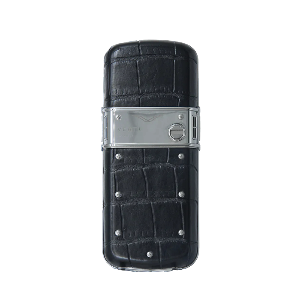 Vertu CONSTELLATION Retro alligator Classic Keypad Phone in Black - back