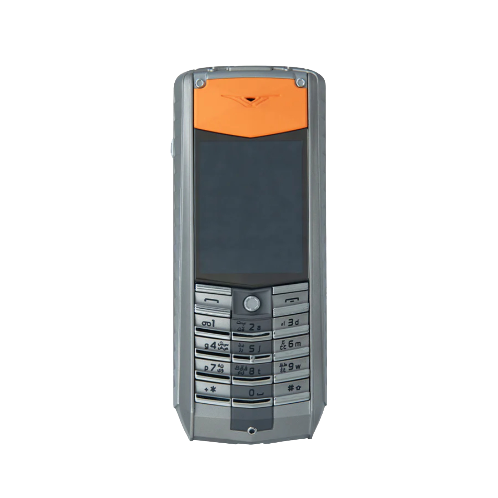 VERTU ASCENT X PEAT ALU RM-589V CN Classic Keypad Phone in  Orange - front view