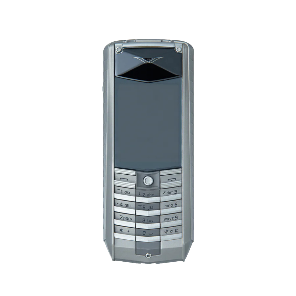 Vertu ASCENT X PEAT classic keypad mobile gray phone - front view