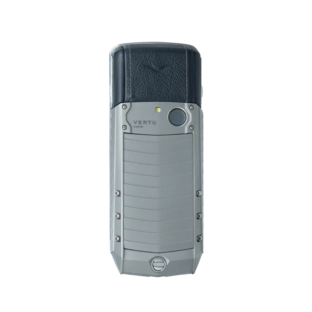 Vertu ASCENT X PEAT classic keypad mobile gray phone - back