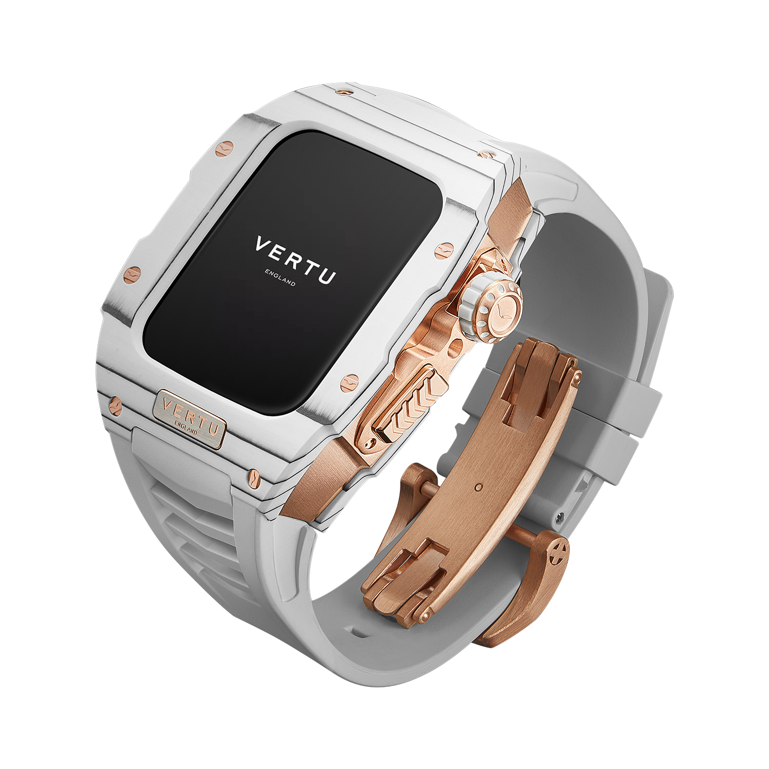 METAWATCH Smartwatch White Gold — White Watch Strap