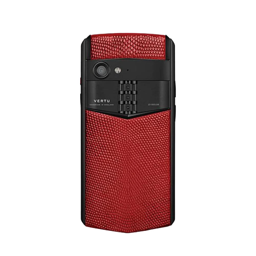 Aster P Gothic Lizard Leather Phone - Chinese Red