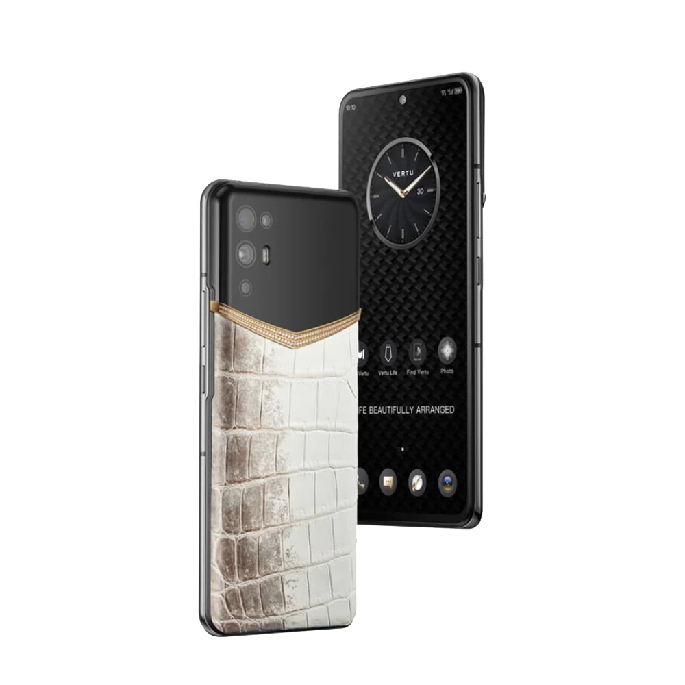 iVERTU 18K Gold Himalaya Alligator Skin 5G Phone