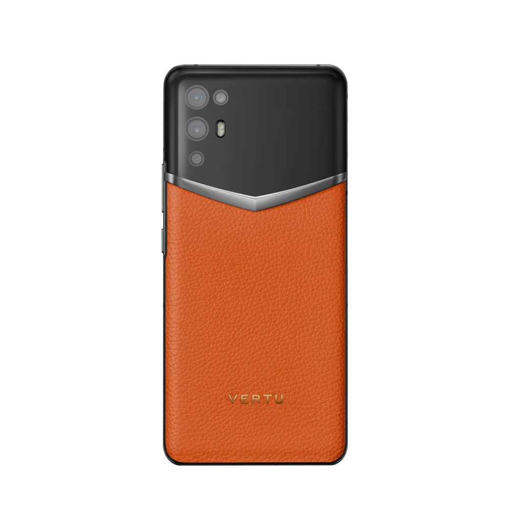 iVERTU Calf Skin 5G Phone - Dawning Orange