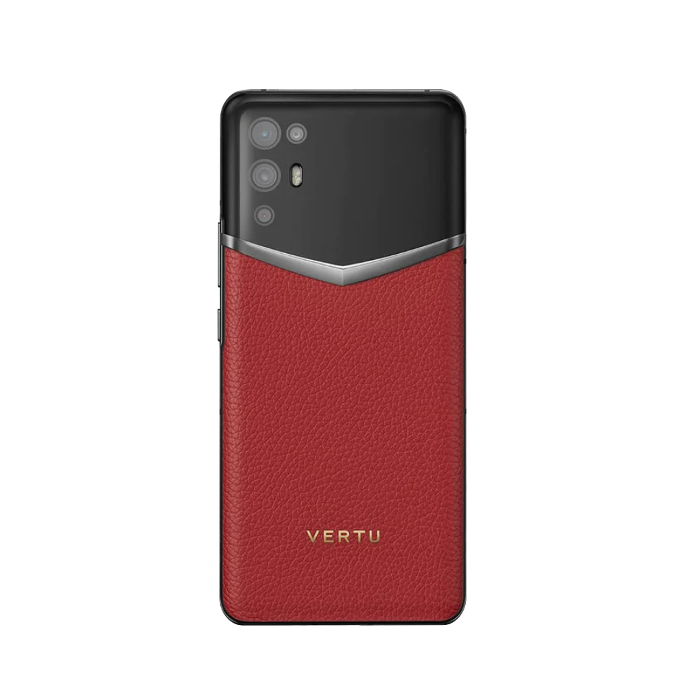 iVERTU Calfskin 5G Phone - Raspberry Red