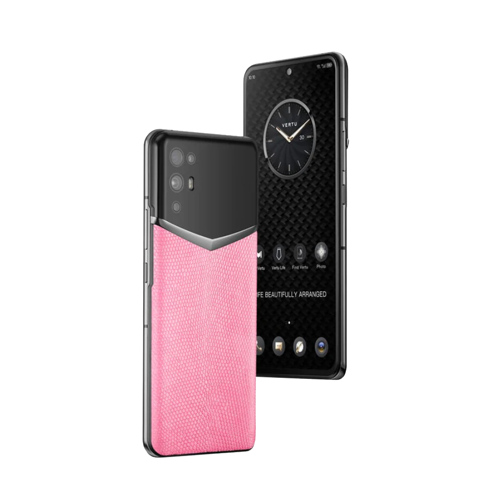 iVERTU Lizard Skin 5G Phone - Peach Pink
