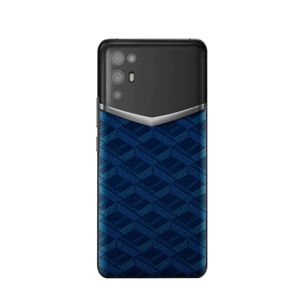 iVERTU Monogram Canvas Leather 5G Phone - Blue